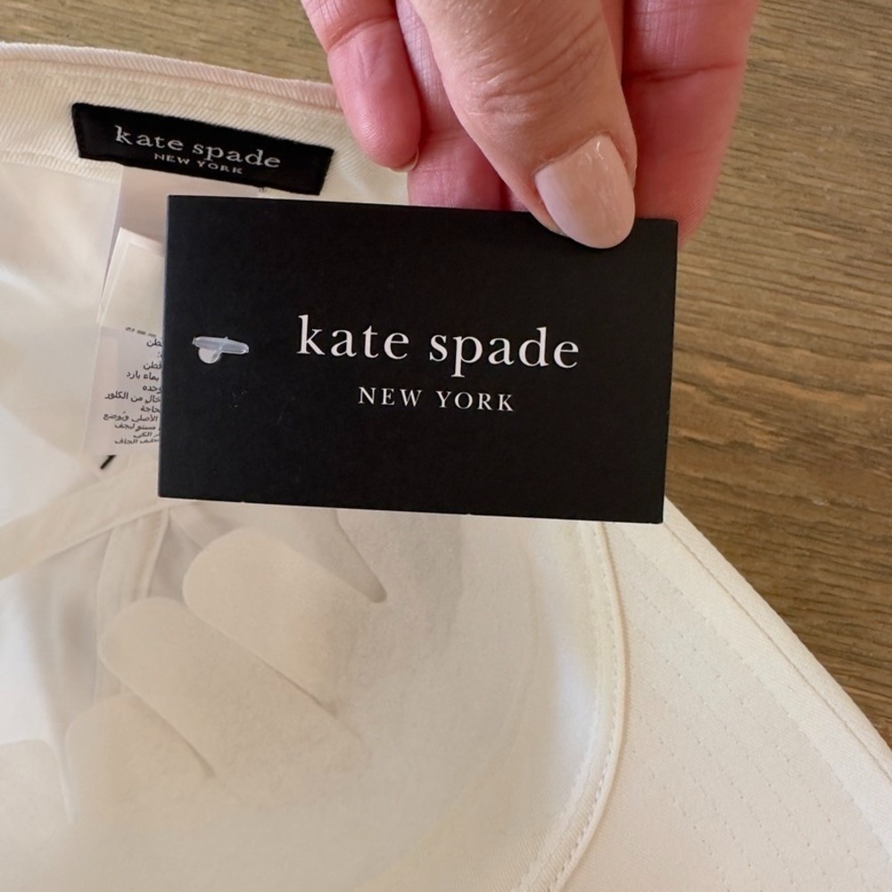 KATE SPADE New York Bow Baseball Cap-Preppy Designer Hat-White-NWT-MSRP $78 - Picture 3 of 16